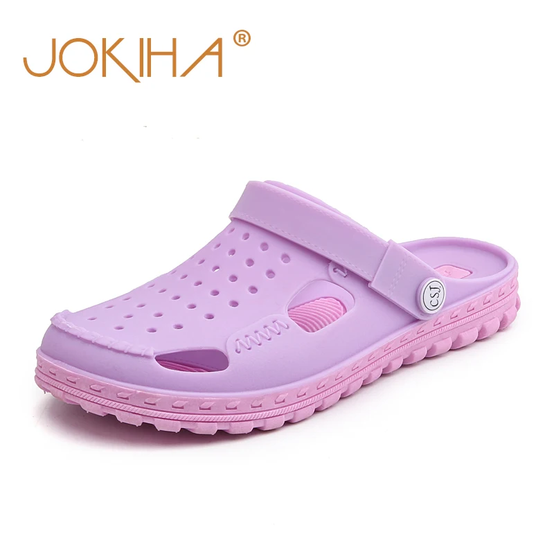 

Summer Women's Jelly Clogs Slippers Shoes Candy Color Garden Clog Slides Ladies Girls Beach Sandals Vacation Slipper Student