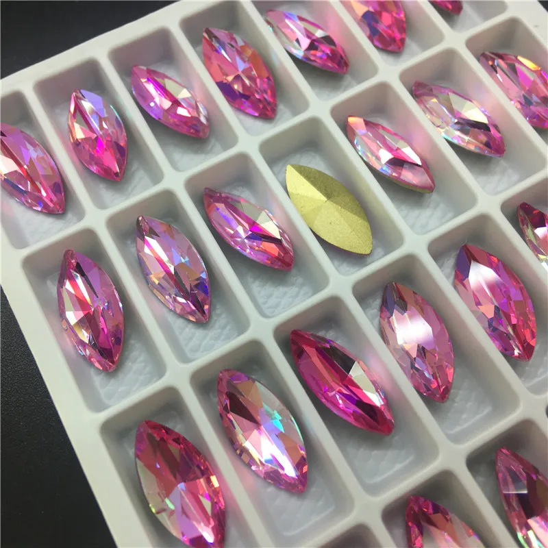Topstone-7x15mm-9x18-mm-Navette-K9-Glass-Crystal-Horse-Eye-Pointed-Back-Rhinestones-Laser-More-Colors (2)