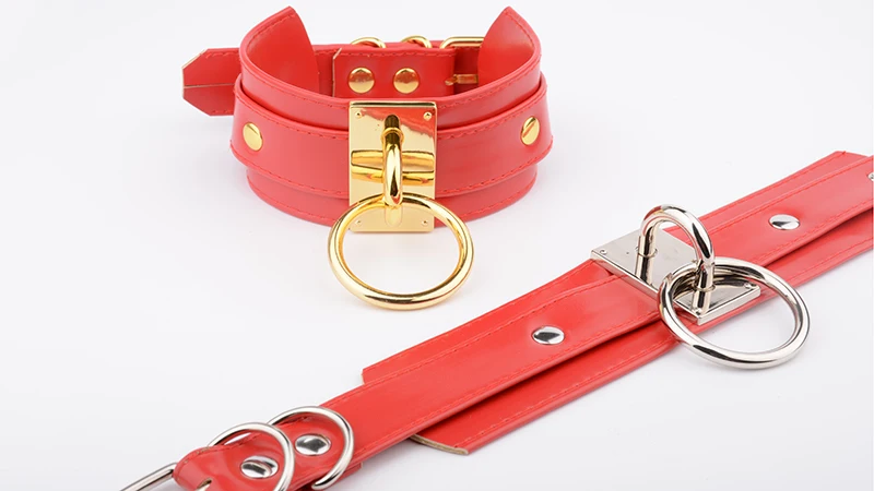 Cool Harajuku Oversized Women Necklace 40mm Silver Gold Metal O Round Collars Kawaii Punk Heavy Duty Bondage BDSM Large Choker 7