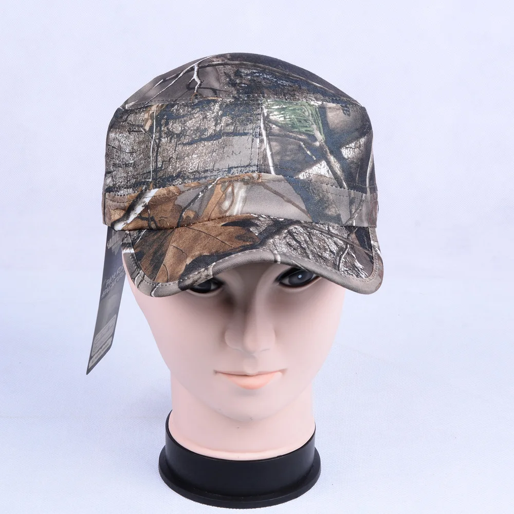 

High Quality Outdoor Sunscreen Hunting Caps Adjustable Camouflage Baseball Cap Fishing Flat Cap Hat for Men