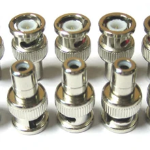 10x BNC гнездовая контакт-деталь RCA видео кабель для камеры видеонаблюдения