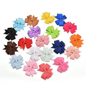 

20PCS/Lot Cute Pet Headwear Pet Cat Dog Hair Bows With Ribbon Bands For Small Dogs Assorted Grooming Accessories