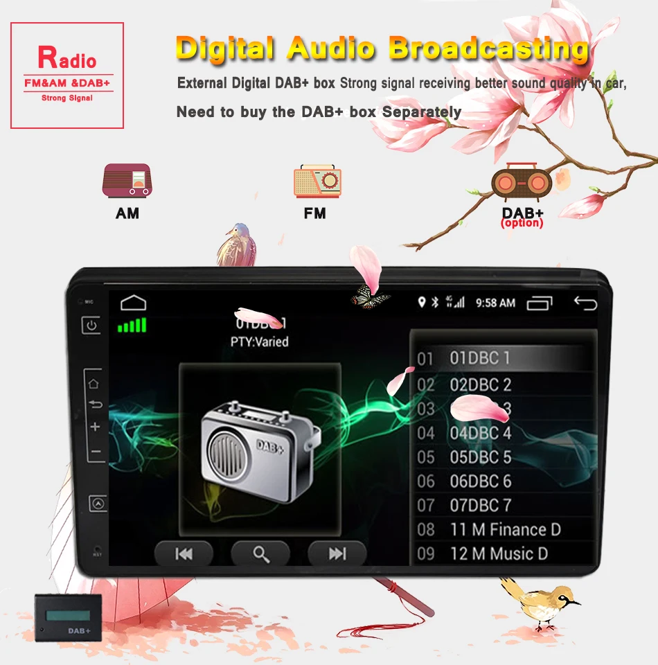 Best Android 9.0 Car DVD GPS for Toyota Alphard/Fortuner/Innova 2015-2018 19 /for Corolla 2013- for Corolla 2017-/Auris Tape Recorder 11
