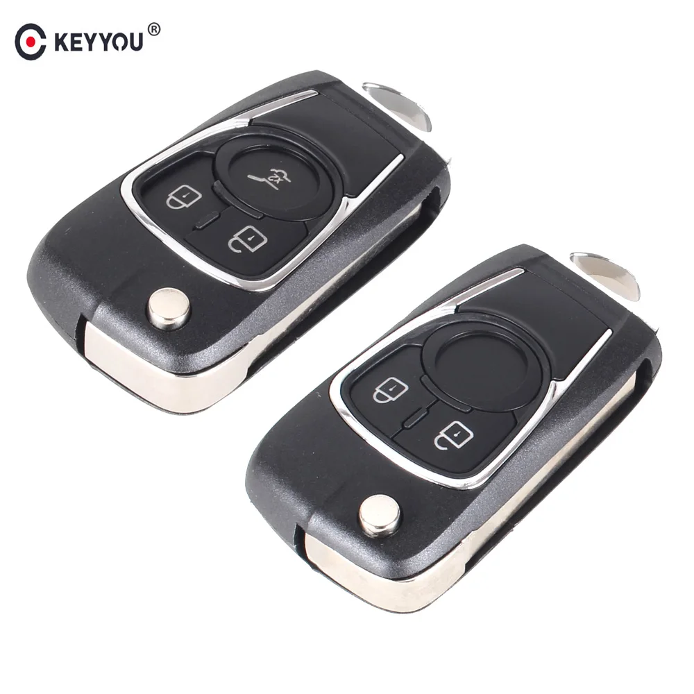 

KEYYOU Modified Flip Remote Car Key Shell Keyless Case For Chevrolet Epica Lova Cruze For Buick HU100 Blade 2/3 Buttons