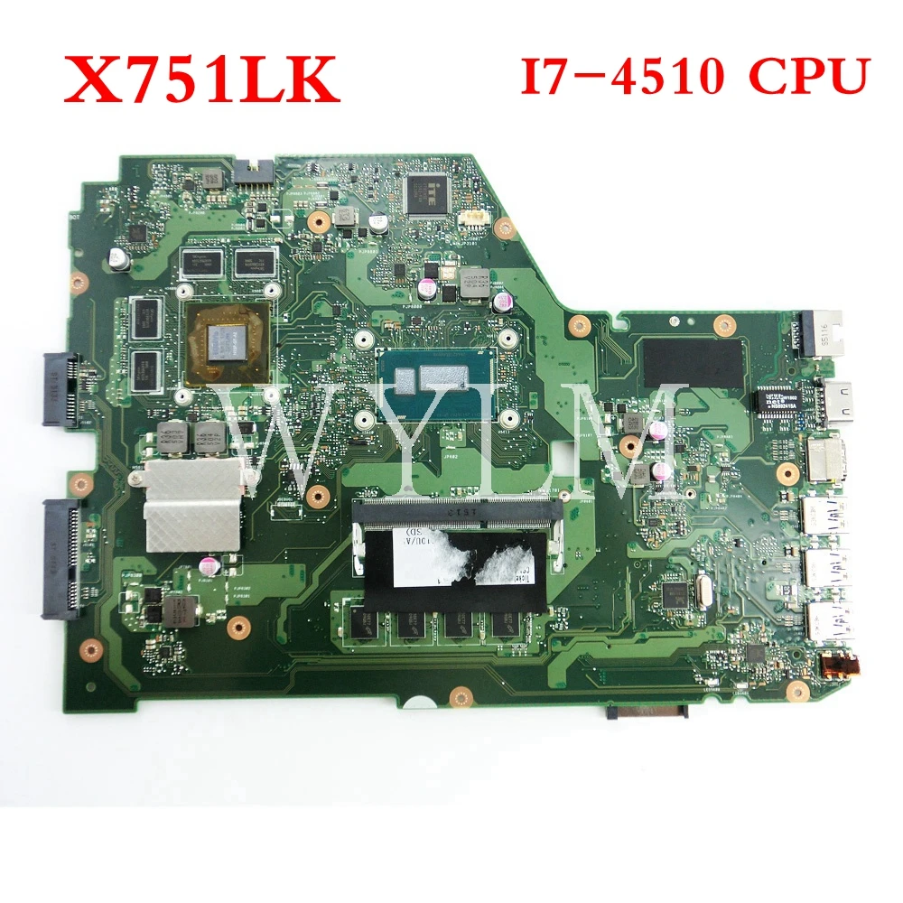 

X751LK With I7-4510 CPU N15P-GT-A2 mainboard For ASUS X751LK X751L K751L Laptop motherboard 100% Tested Working FREE SHIPPING
