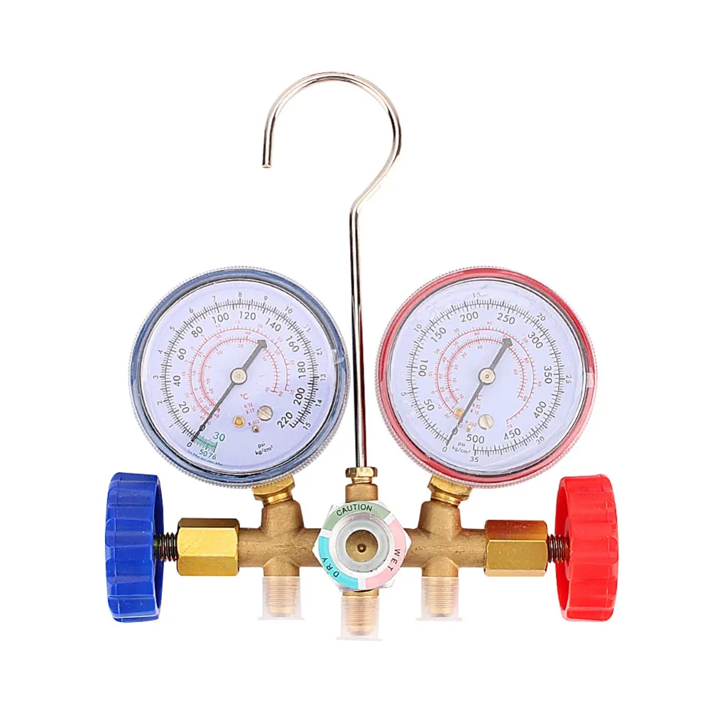 

Refrigeration Air Conditioning Tools AC Diagnostic Manifold Gauge Set sn For All Car A/C With H