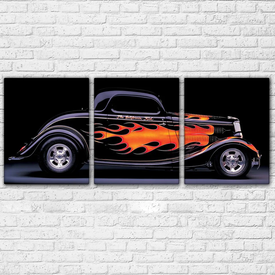 Canvas Wall Art Pictures Home Decor For Living Room 3 Pieces Cool Hot