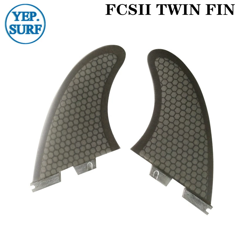 

Surfboard FCS2 Fins TWIN FIN FCS2 Fin Set Sell Surf Black Color