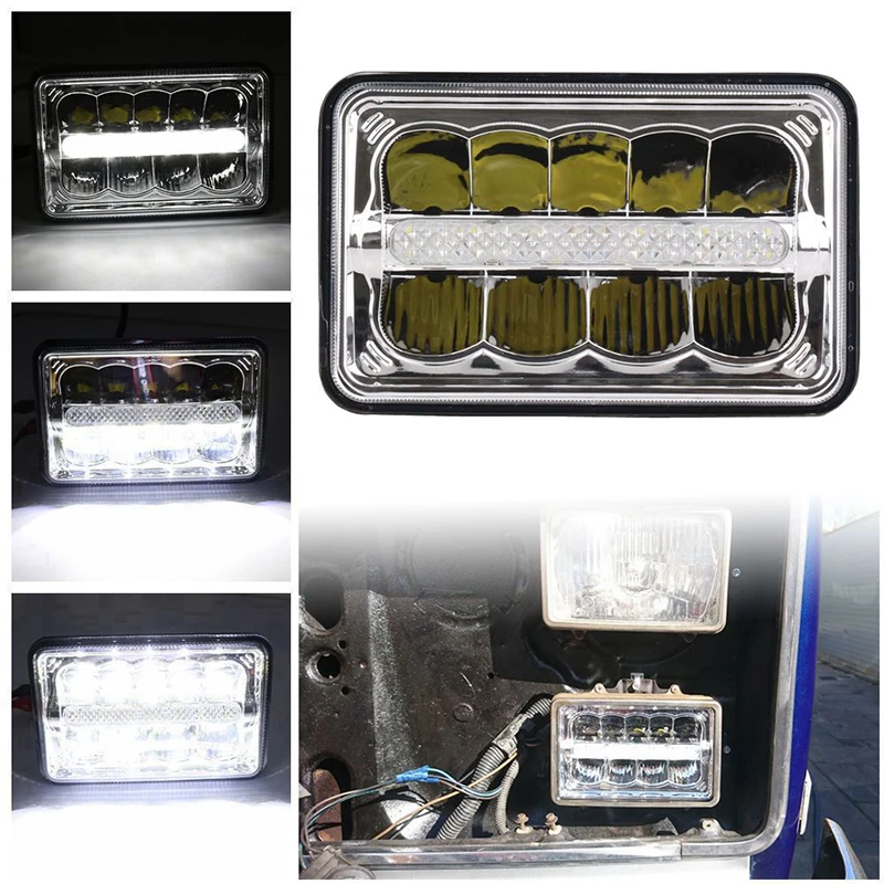 Buy 5" White Square Daytime Running Light Auxiliary