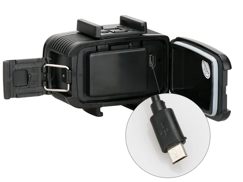 Luz de Vídeo 700lm para Gopro Lanbeika Subaquática k Led Mergulho Gopro Iluminação Fill Lâmpada Hero 7 6 5 4 Sjcam Sj8 yi Eken h9 40 m 5500 - Image 6