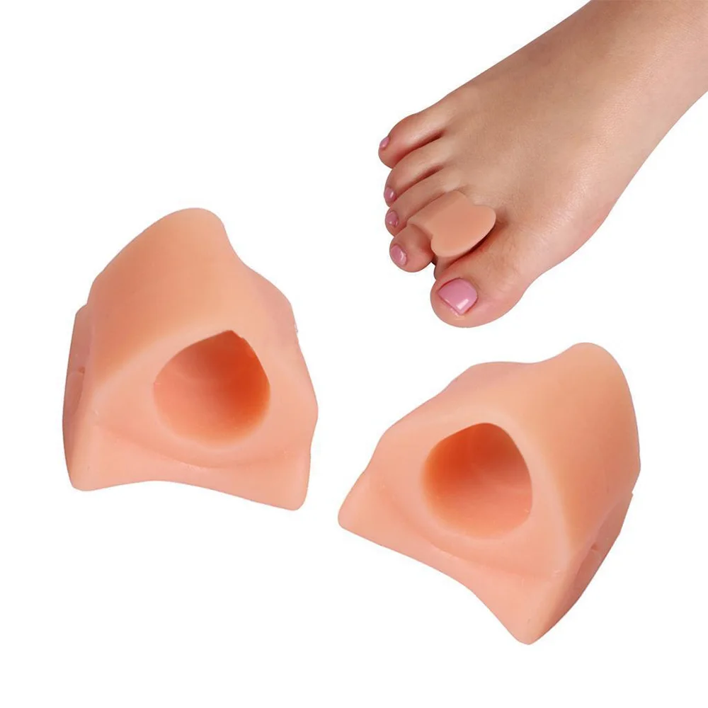 2pcs Silicone Gel Bunion Toe Corrector Orthotic Straightener Separator Foot Care Daily Toe Bone Orthotics