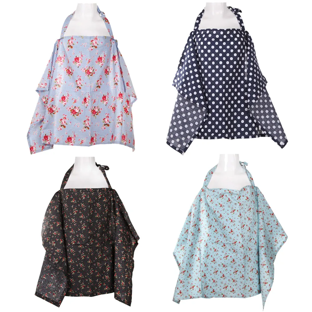 Breastfeeding Cover Baby Infant Breathable Cotton Breast Feeding Covers Flower Printed Nursing Covers For Feeding Baby
