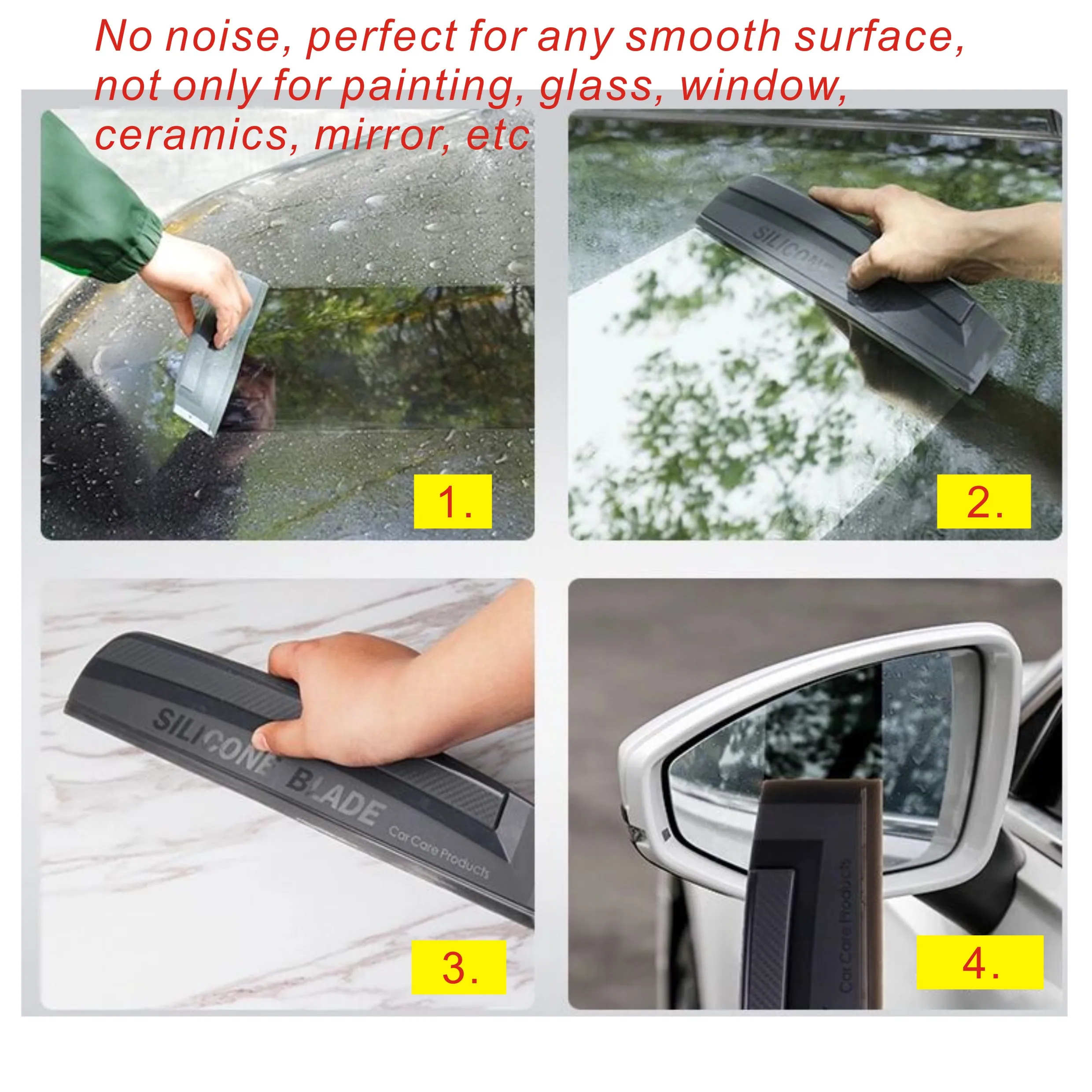 1 шт. экологичный силиконовый очиститель воды темно-серый автомобильный скребок для мытья окон, качество очистки соответствует японскому стандарту