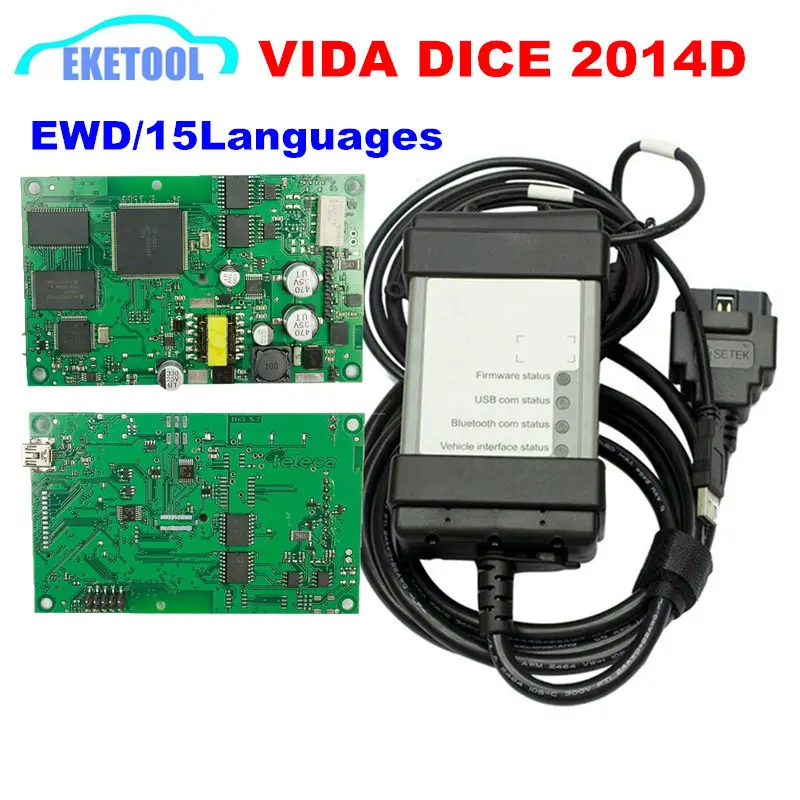

DHL Free For VOLVO VIDA DICE 2014D 15 Languages Full Chip Supports Firmware Update Self-Test Dice PRO For VOLVO EWD as Gift