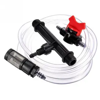 

1/2" 3/4" 1" Male Thread Automatic Venturi Fertilizer Injectors Kits Venturi Tube Water Flow Control Switch Mesh Irrigation Set