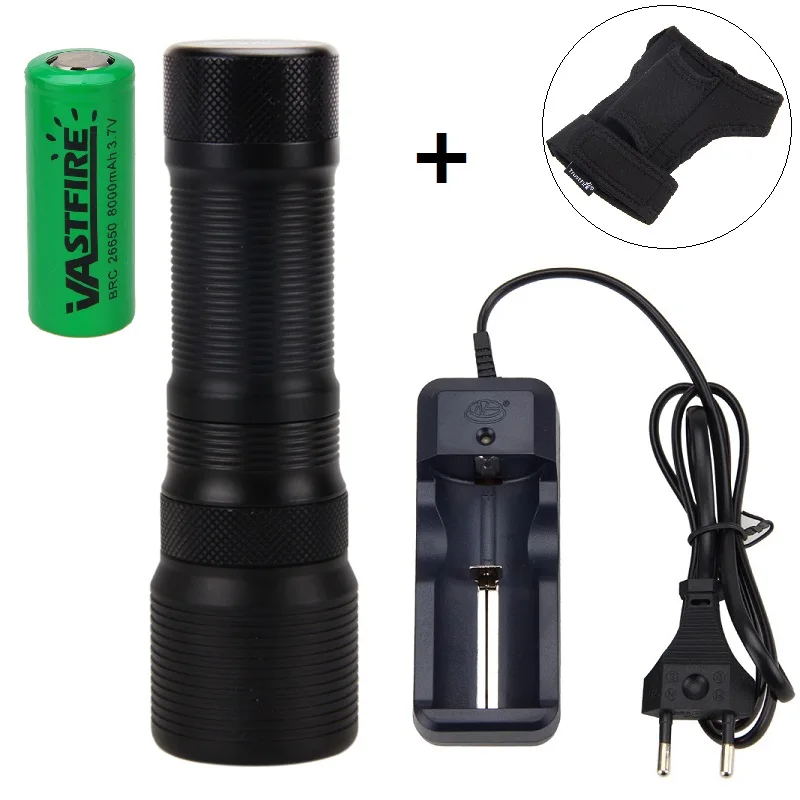 

1000 lumens Professional Powerful led Waterproof Scuba Diving Flashlight Diver Light LED Underwater Torch Lamp Lanterna