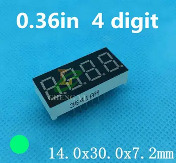 

0.36 inch LED Display Common ANODE 4 Bit Digital Tube 0.36" 0.36in Pure green 7 Segment display