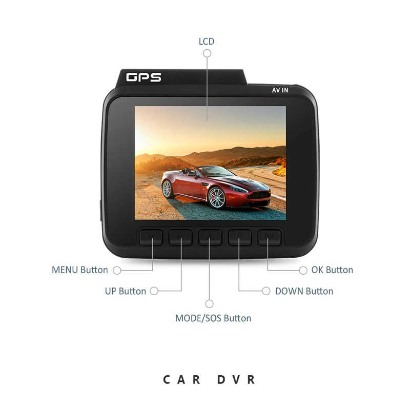 Cemicen 2 4 дюймовый FHD 4K 2160P Novatek 96660 Автомобильный видеорегистратор с Wi Fi GPS навигацией