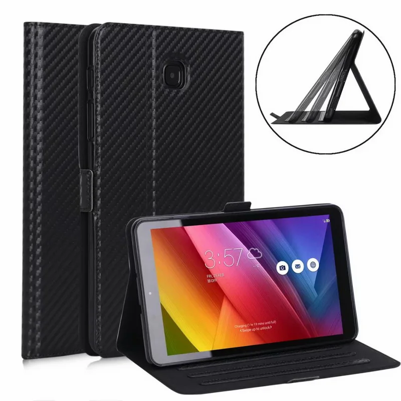 Чехол книжка из искусственной кожи для Samsung Galaxy Tab A 8 2018 0 дюйма|Чехлы планшетов и