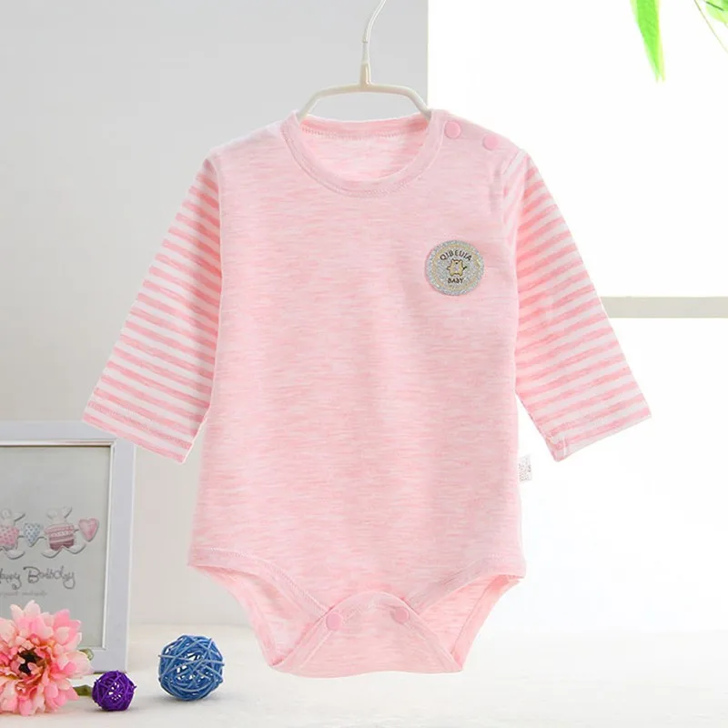 Hot Newborn Rompers Fashion Boy&Girl Clothes Triangle Climbing Clothes Cotton Baby Romper Long Sleeve Baby Clothes Free Shipping (10)