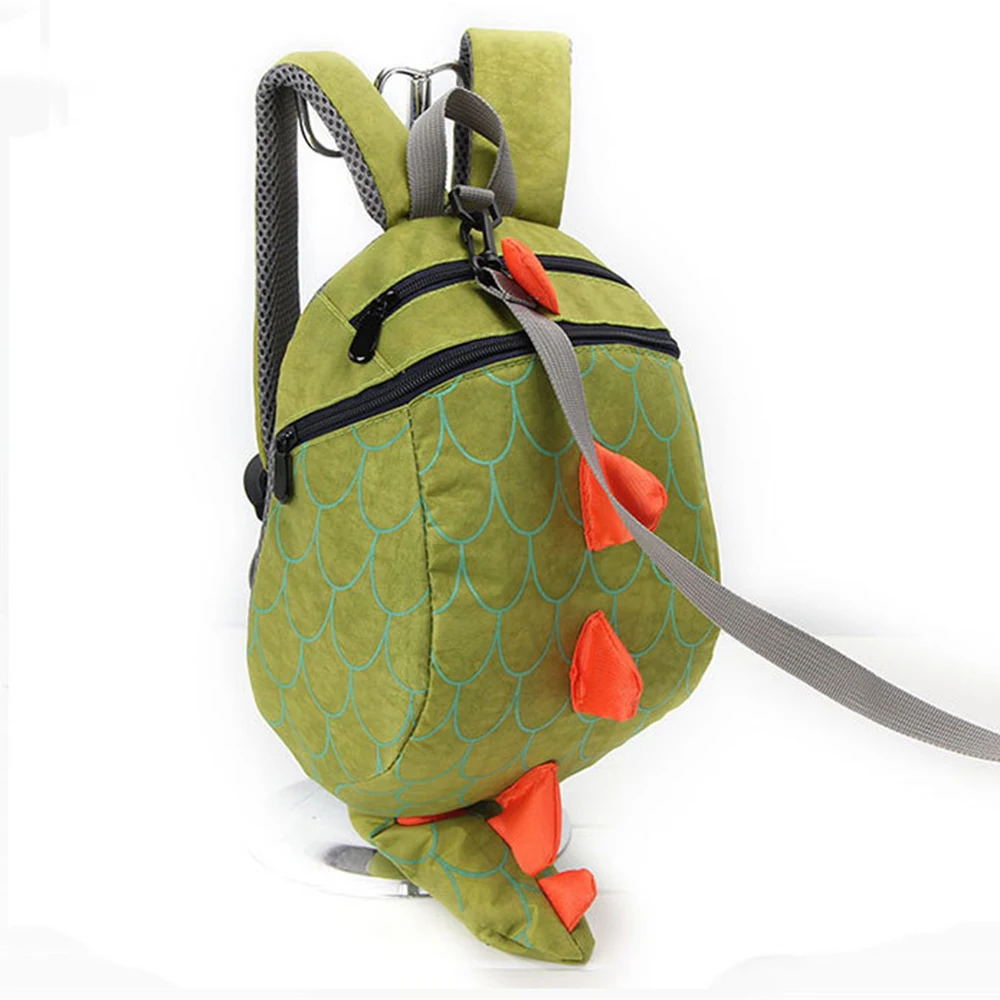 Pudcoco сумка с динозавром из мультфильма для детей преддошкольного возраста, анти-потеря поводка, ремень, ходунки, детский Ланч-бокс, школьный рюкзак для детского сада