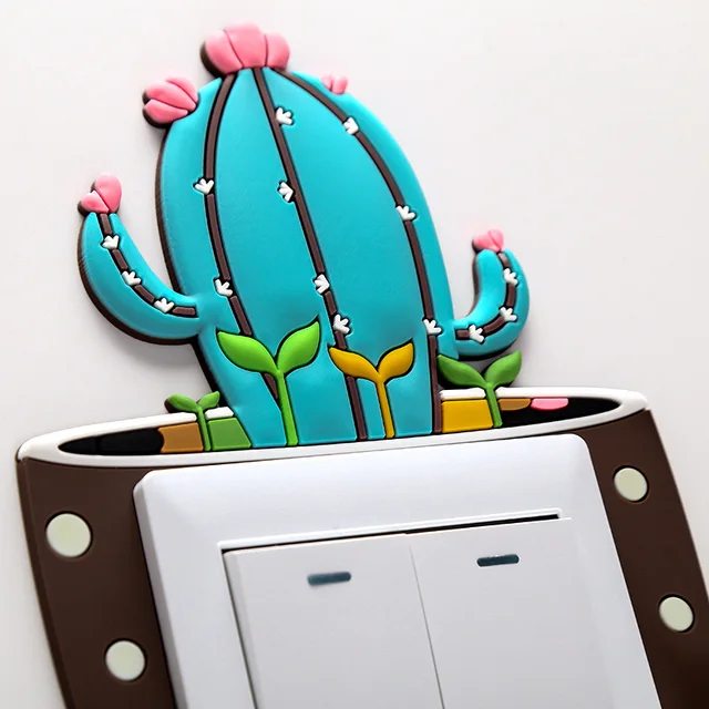 Luminous Cactus Switch Wall Stickers 6