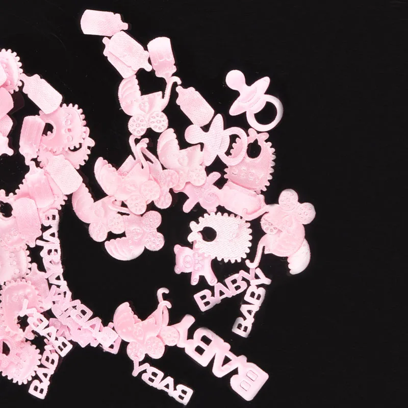

Pink Flower Non-woven Patches For Clothing DIY Apparel Sewing 100pcs/lot Mixed Pattern Applique Scrapbooking Craft Sticker C1913