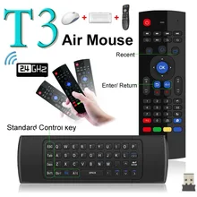 Reciente Fly Air Mouse & Wireless Mini teclado con Mic y Control remoto T3 para Android TV Box Media Player mejor que MX3 X8