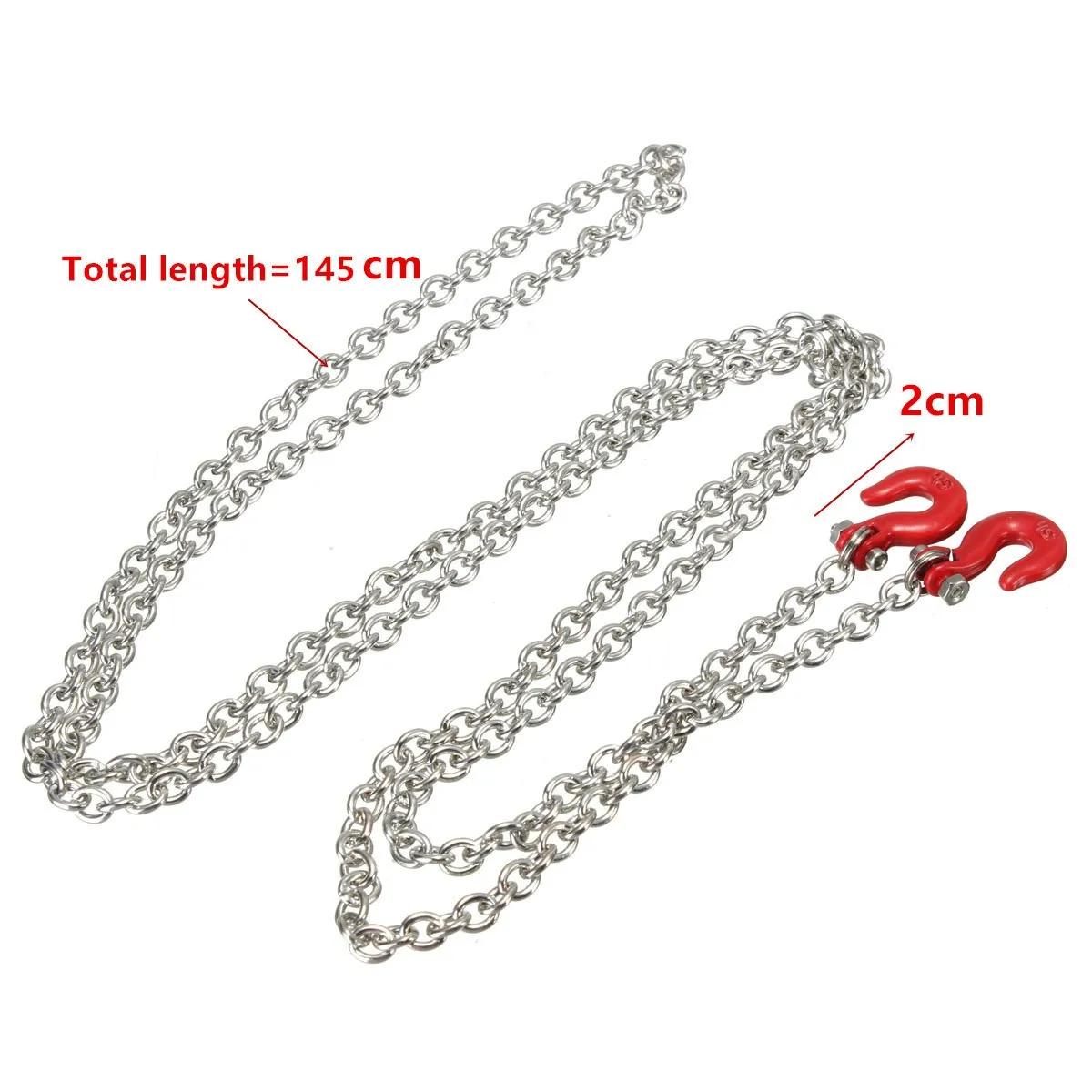 

145cm Metal Trailer Hook & Chain For Off-road Climbing/Climbing Car Model
