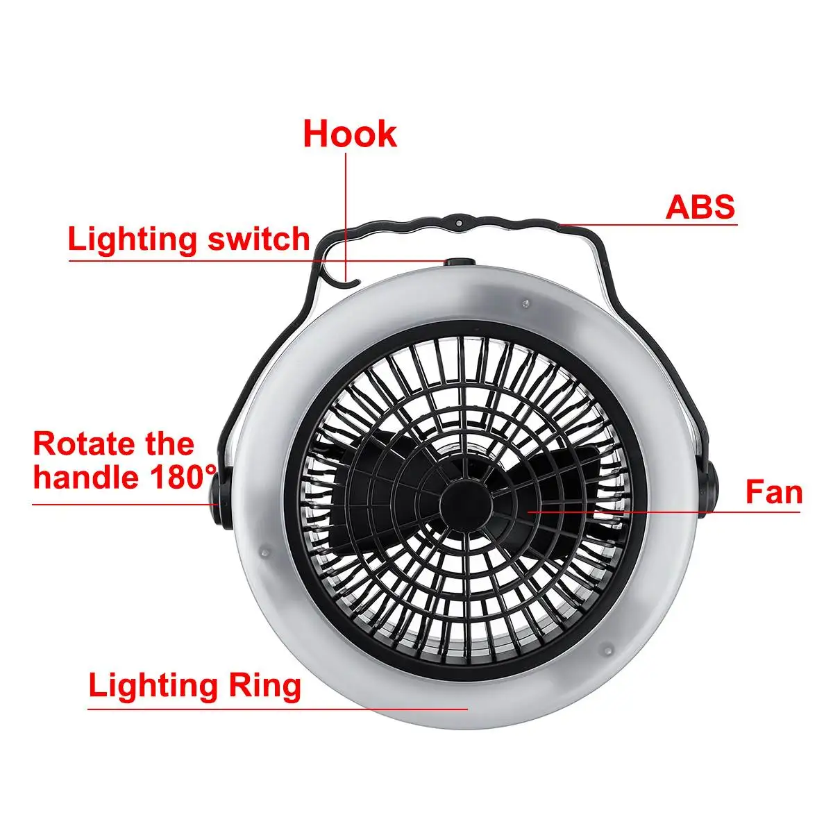 1,2 Вт Кемпинг Фонарь 12 Светодиодный фонарь многоцелевой воздушный охлаждающий подвесной крючок потолочный вентилятор открытый usb вентилятор перезаряжаемый/аккумулятор
