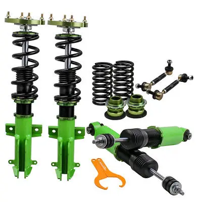 

Complete Coilovers Suspension Kits for Ford Mustang 05-14 Adj. Height Green