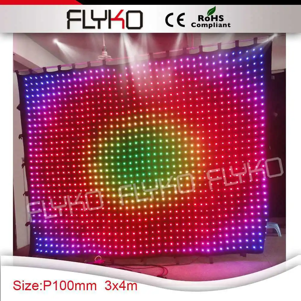 

Free Shipping Flexible Curtain Led Display