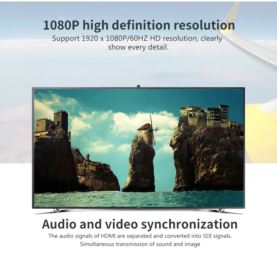 ZY-SC02 SDI в HDMI конвертер с SDI loop-out