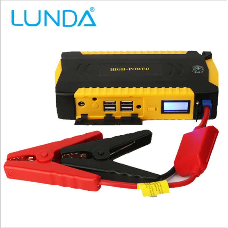 LUNDA 4USB 19B 600A портативный автомобильный скачок стартер аварийный внешний