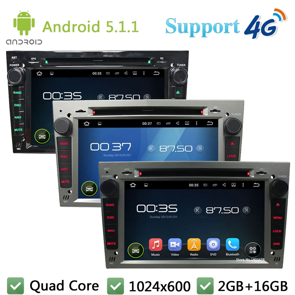 4 ядра android 5.1.1 автомобильный DVD видео плеер Радио стерео dab + 3G/4 г WI-FI для Opel Astra Antara