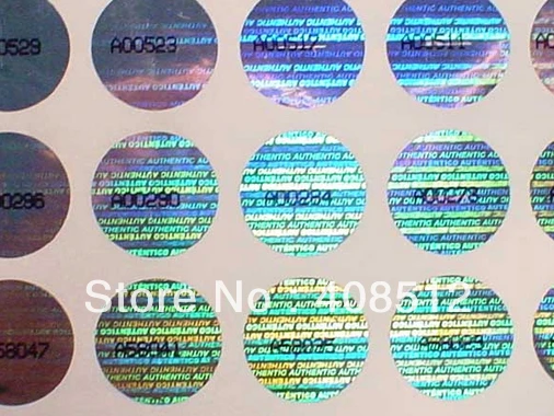 

Good quality security unique serial number anti-counterfeit 3D hologram sticker