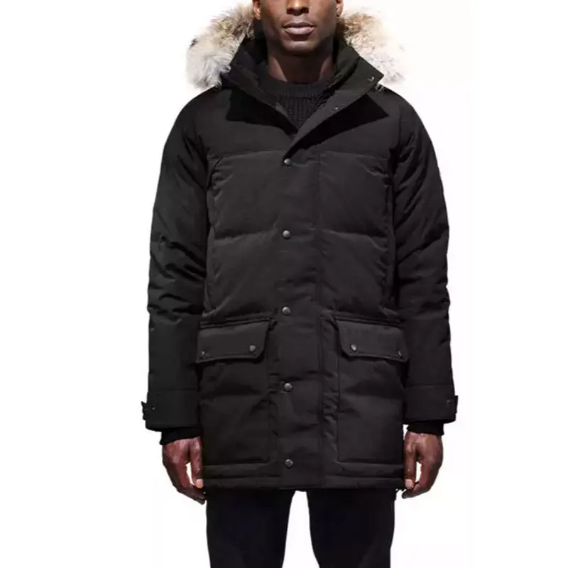 2019 зимняя модная мужская одежда куртка Мужская длинное пальто хлопковое для