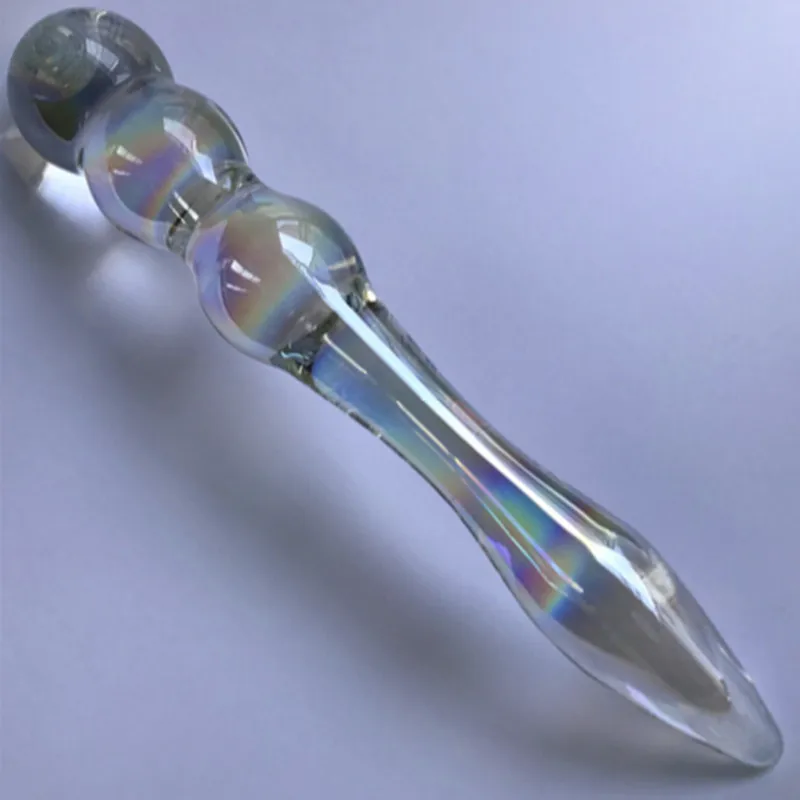 Glass font b Dildos b font For Women Anal Beads Butt Plug Anus Pleasure Massager Fetish