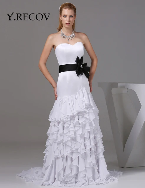 Rustic Wedding Dresses YD2099 Mermaid Trumpet Black Sash Latest Gown Designs Alibaba Bridal Gowns Rustic Wedding Dresses YD2099 Mermaid Trumpet Black Sash Latest Gown Designs Alibaba Bridal Gowns