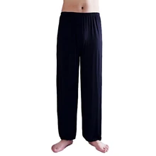 yoga pants Loose Modal bloomers tai chi men women Dark Blue XL