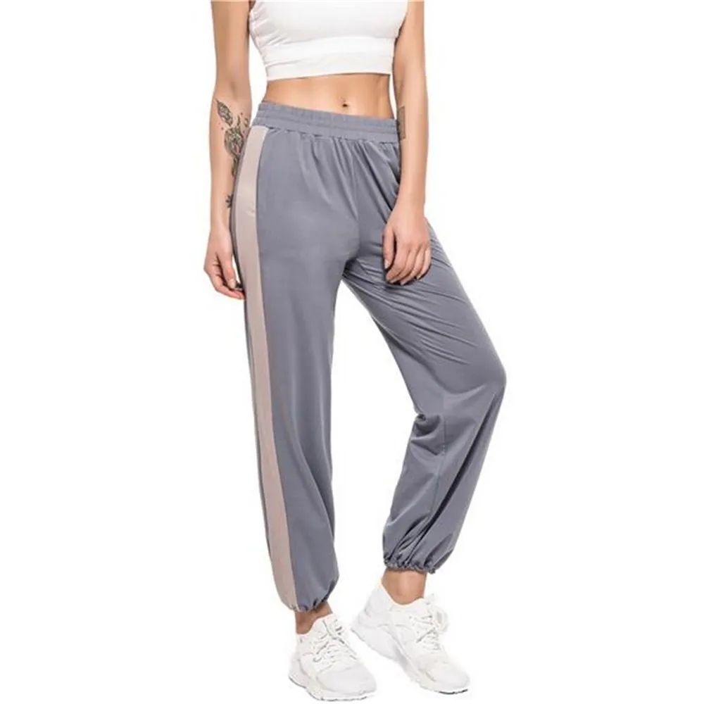 

Loose Running Fitness Pants Sportswear Quick Drying Stitching Beam Foot Sports Yoga Pants Training Trousers NEW