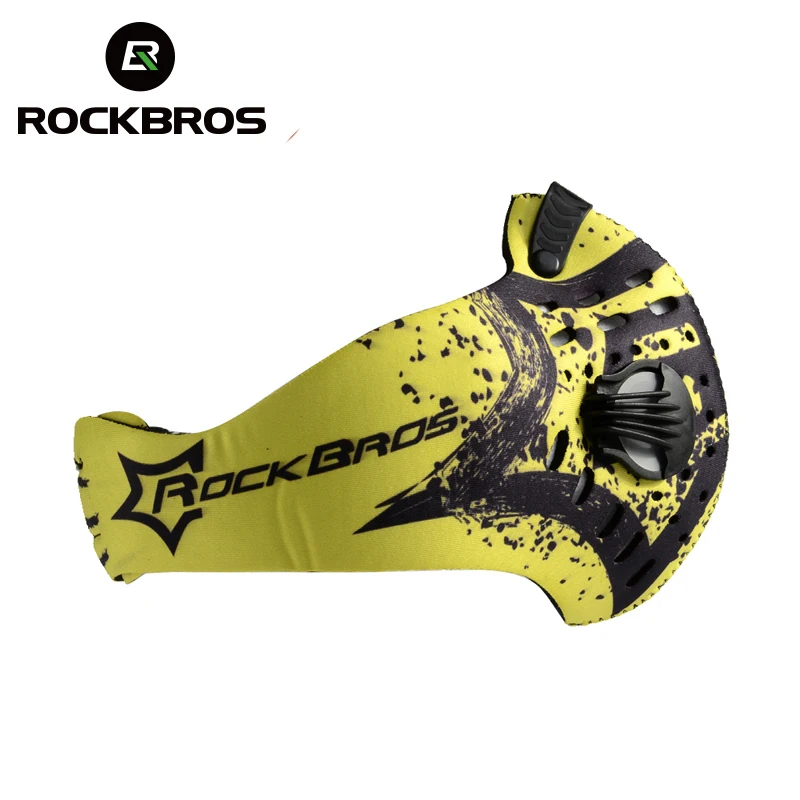 ROCKBROS противопылезащитная маска для велоспорта, дышащая Пылезащитная велосипедная респиратор, спортивная защита, защитная маска bmx