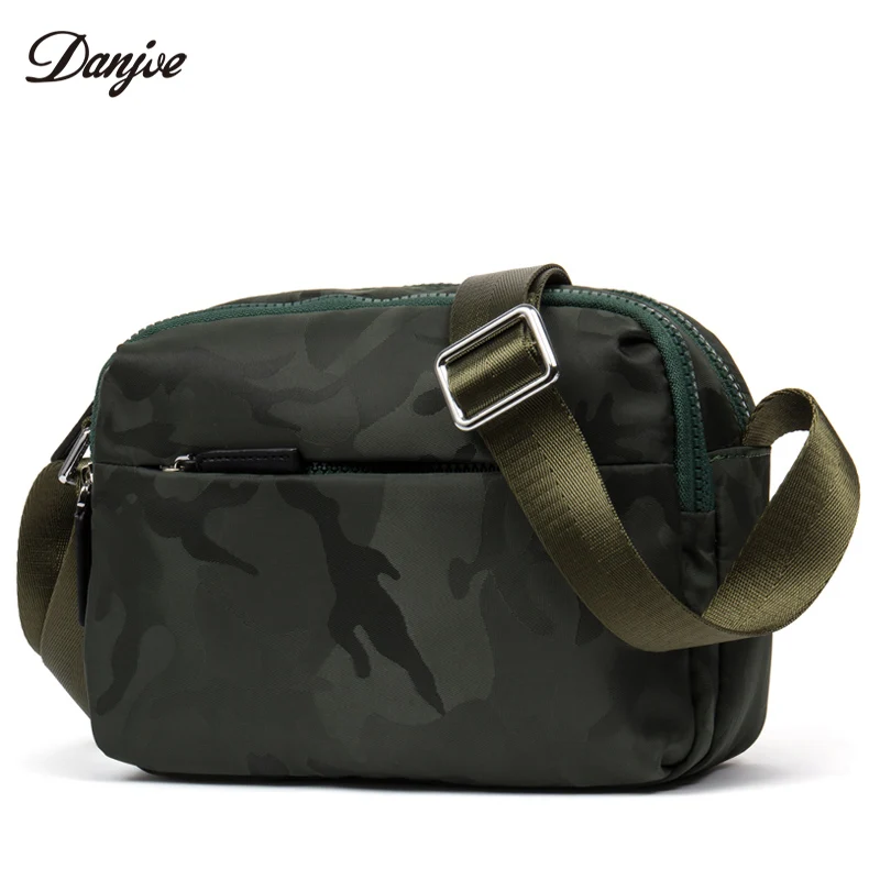 

DANJUE Man Messenger Bag Waterproof Oxford Military Style Shoulder Bag Camouflage Mini Daily Bag Male Zipper Business Trendy Bag