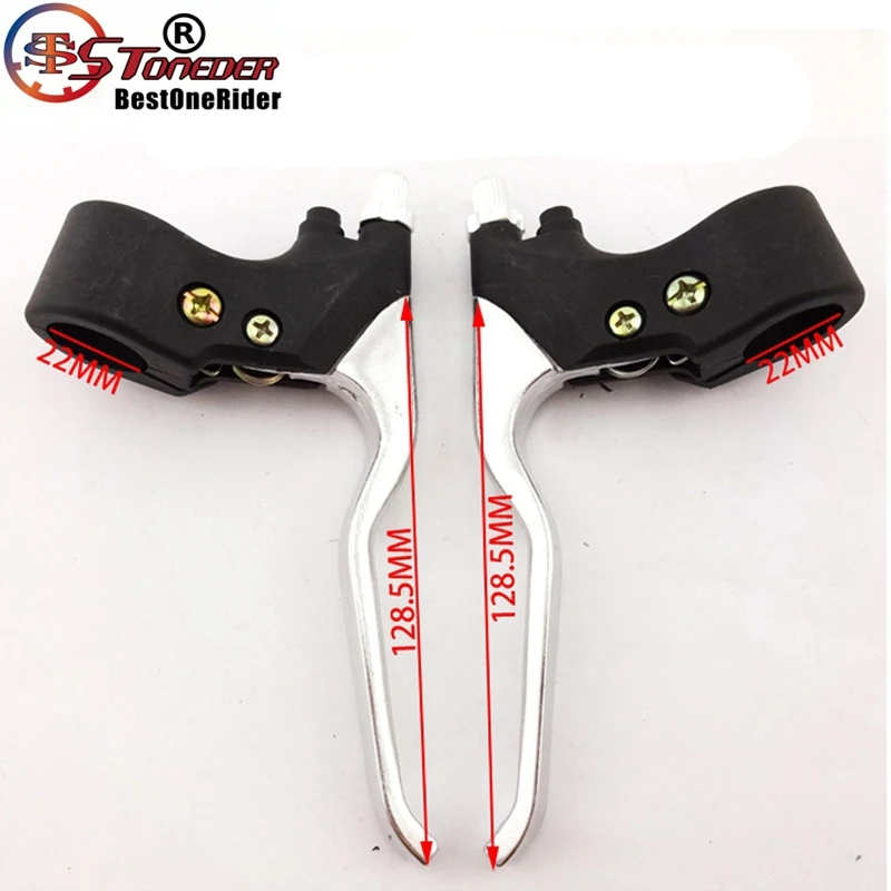 Тормоз с левой и правой рукояткой из сплава STONEDER 7/8 дюйма для 47cc 49cc Mini Moto Kids