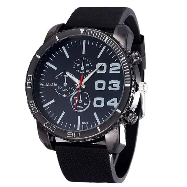 

Luxury Watch Men Stylish Luxury Huge Big Dial Silicone Band Quartz-Watch Sports Watch Women Watches,relogio masculino