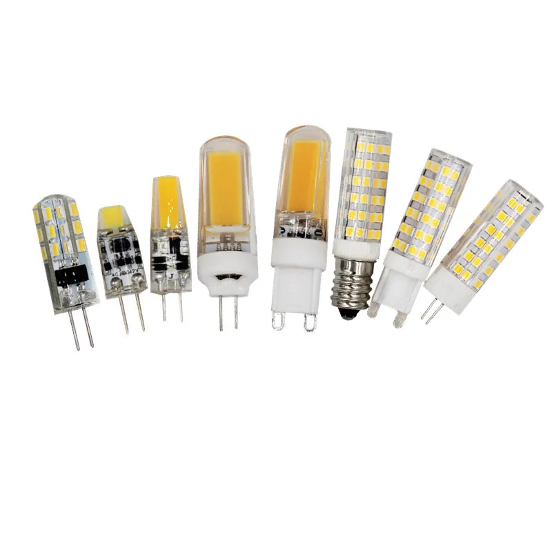 

3W 5W 6W 7W G4 LED Lamp 12v AC/DC G9 COB LED Bulb 220v AC warm white