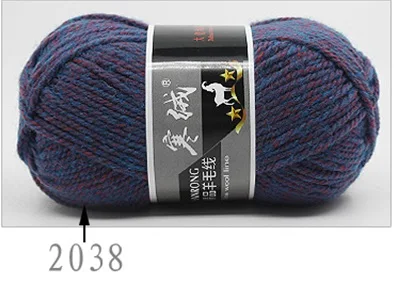 Mylb высокое качество 5 шт = 500 г 60 окрашенная шерсть мериноса вязаная пряжа для вязания крючком свитер шарф свитер защита окружающей среды - Цвет: 38