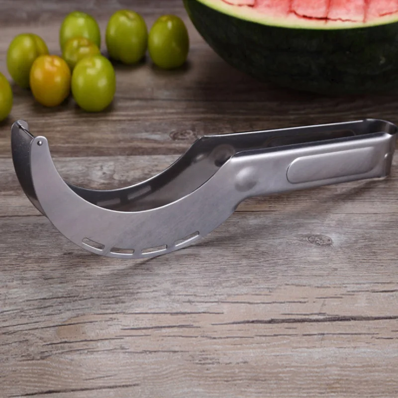 Нож для арбуза пластиковый слайсер резак щипцы фрукты дыня инструменты мельница арбуз кубики кухонные аксессуары
