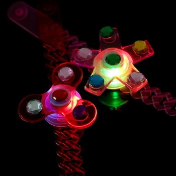 

1Pcs Fidget Spinner Light Up Stress Relief Fidget Toys Supplies Party Favors Light-Up Toy