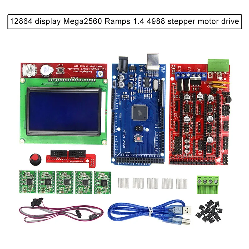 

3D Printer Kits LCD 12864 Ramps 1.4 Mega2560 A4988 Driver SD998